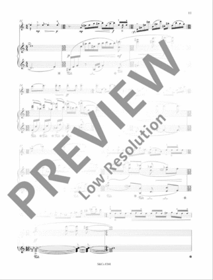 Shadowed Pieces Violin Solo scores gallery preview page 14