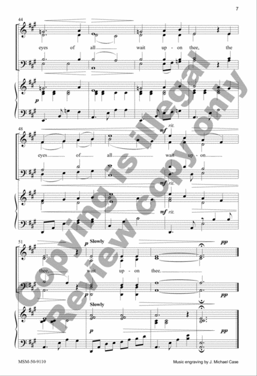 The Eyes of All 4-Part scores gallery preview page 7