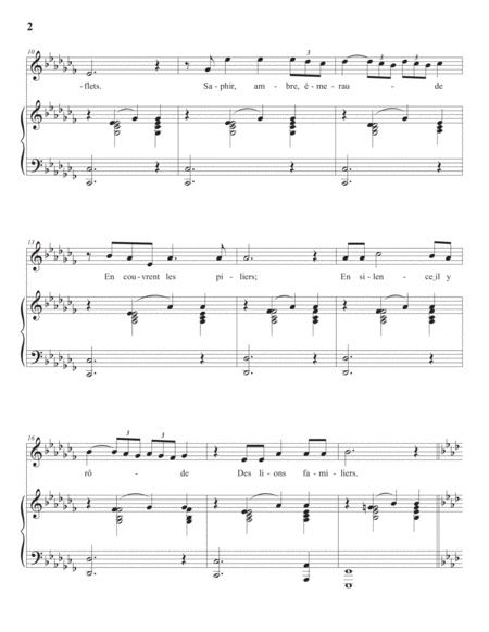 SAINT-SAËNS: La splendeur vide, Op. 26 no. 2 (transposed to A-flat major)