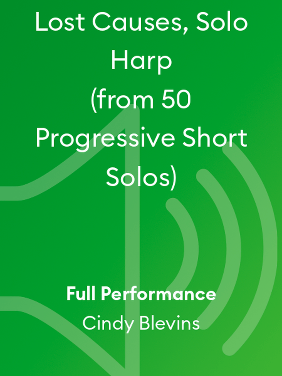 Lost Causes, Solo Harp (from 50 Progressive Short Solos)