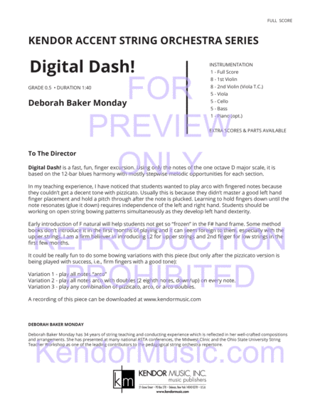Digital Dash! (Full Score)
