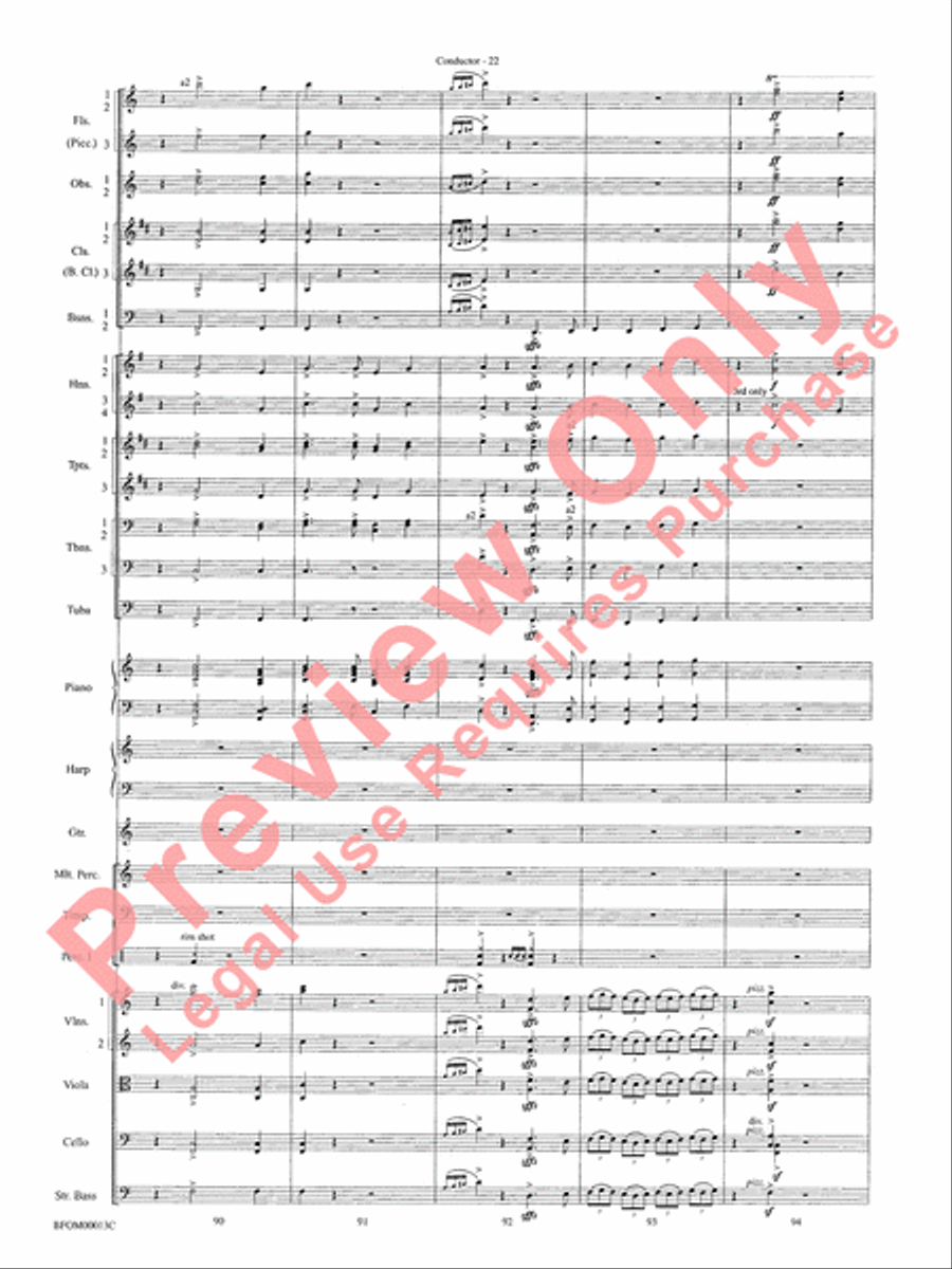 American Salute Full Orchestra scores gallery preview page 25