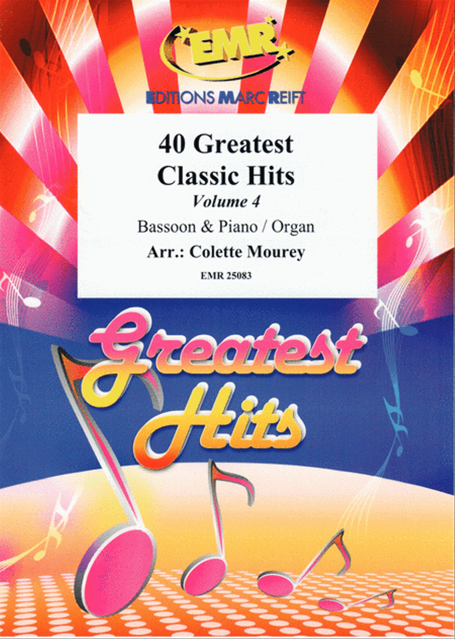 40 Greatest Classic Hits Vol. 4 Bassoon Solo scores gallery preview page 1
