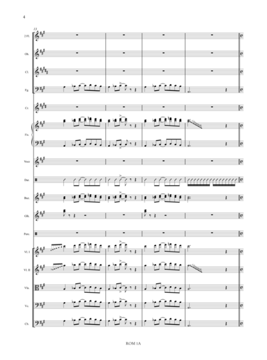 Romanó Drom (Romany Caravan) for Accordion, Voice and Orchestra Orchestra scores gallery preview page 30