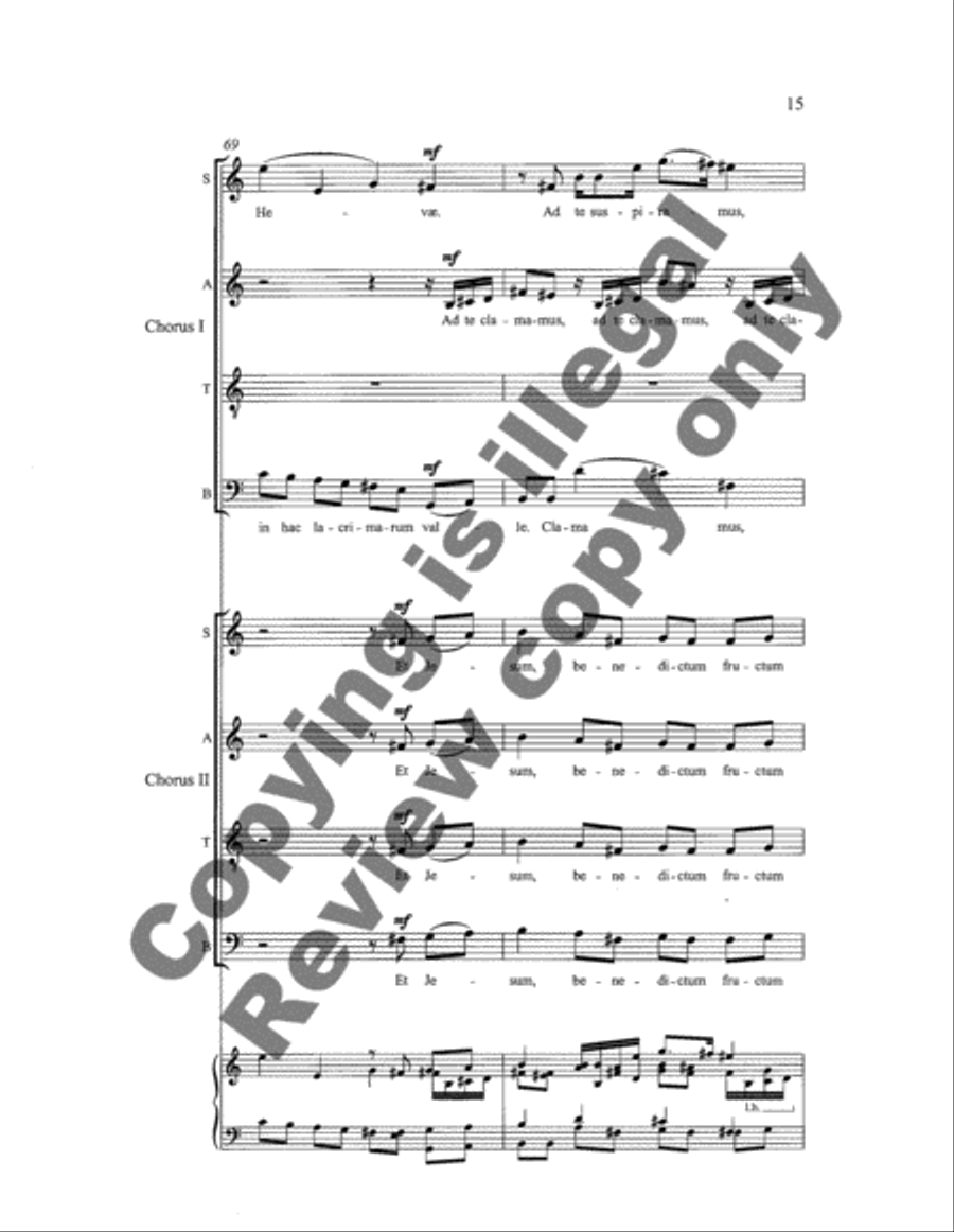 Four Marian Motets: 3. Salve Regina 4-Part scores gallery preview page 18