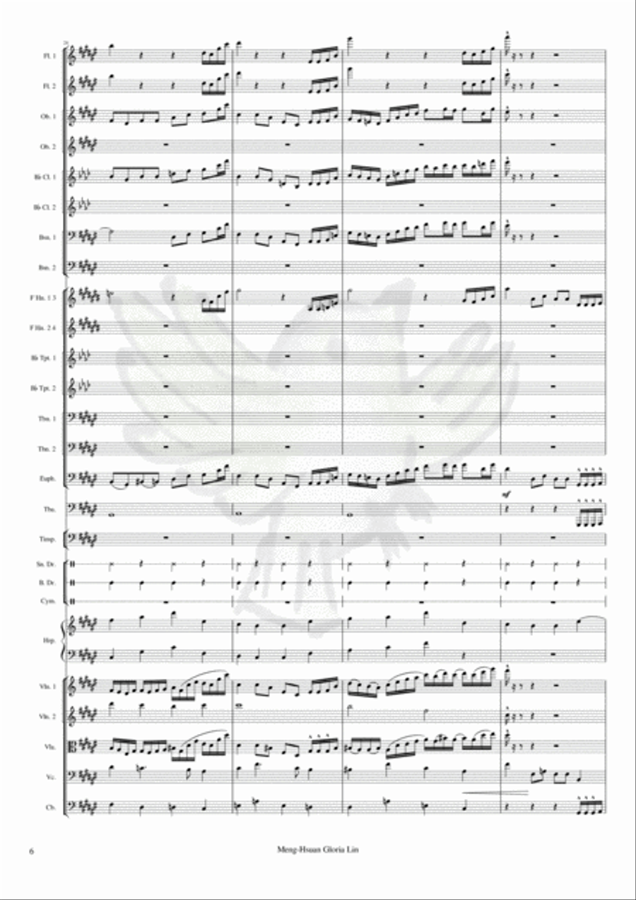 Greater Adria Symphonic Poem in F-sharp major Full Orchestra scores gallery preview page 6
