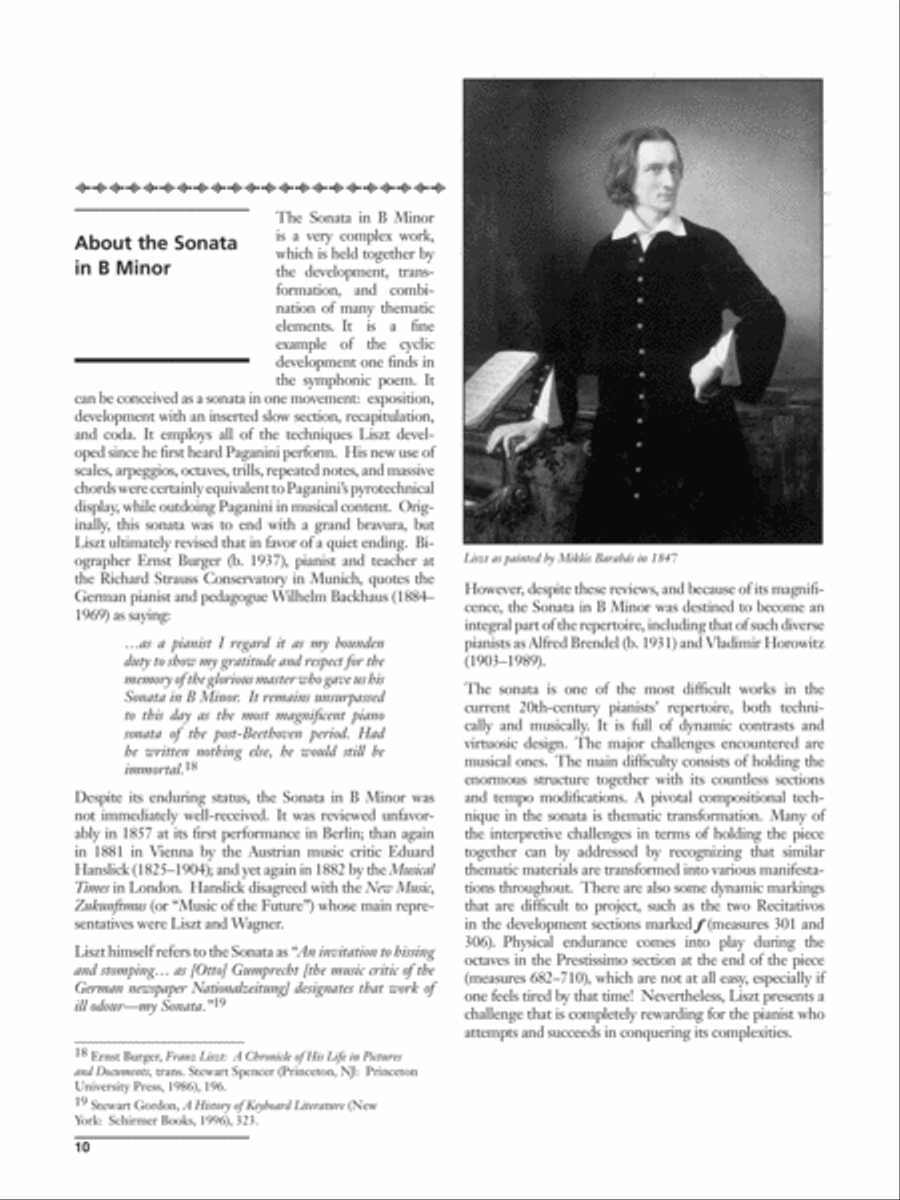 Liszt -- Sonata in B Minor Piano Solo scores gallery preview page 4