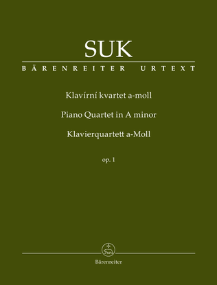 Book cover for Piano Quartet A minor op. 1