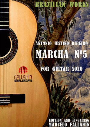 Book cover for MARCHA Nº5 - ANTÔNIO JUSTINO RIBEIRO - FOR GUITAR SOLO