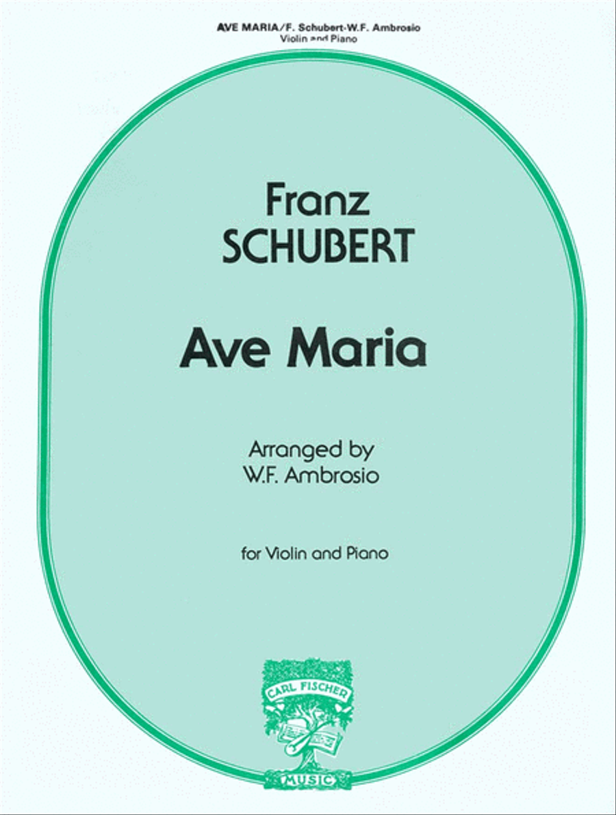 Ave Maria Ave Maria Violin Solo scores gallery preview page 1