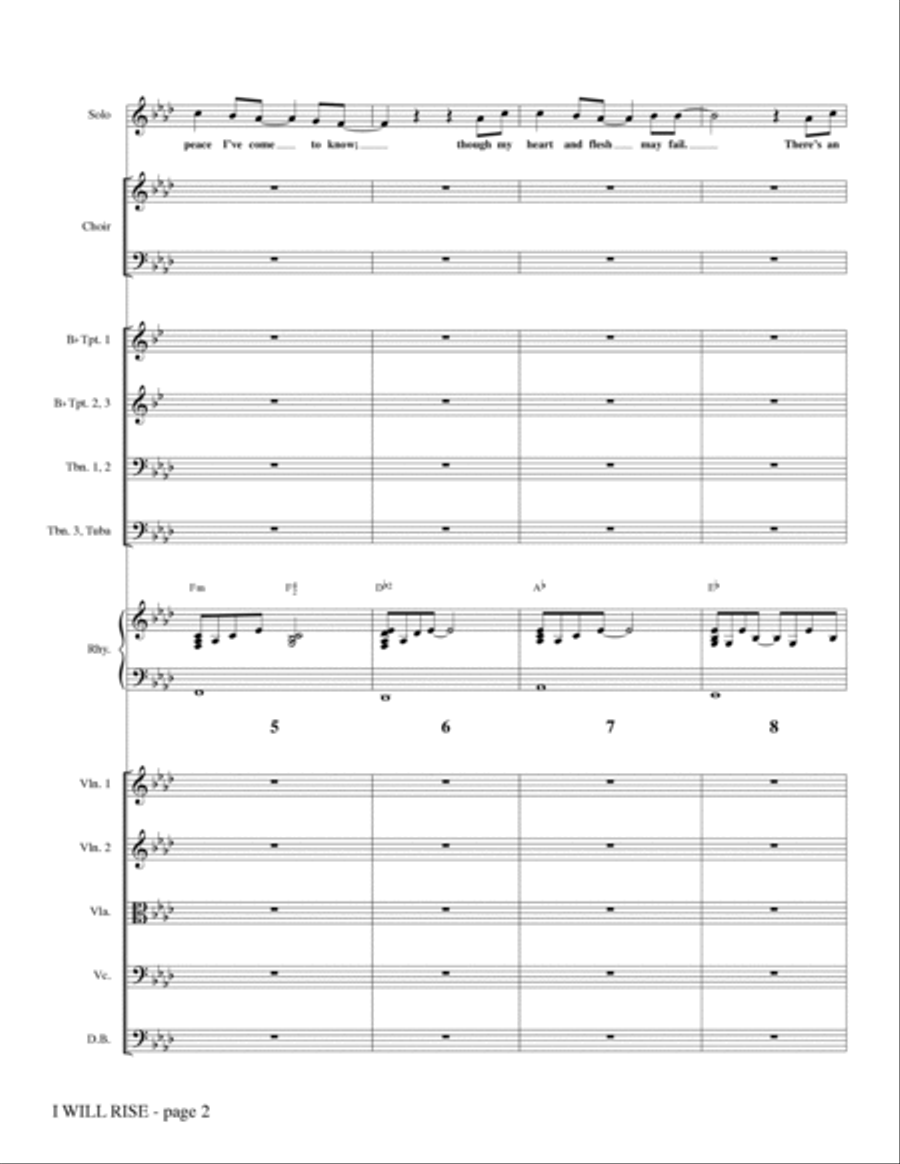 I Will Rise (with Worthy Is The Lamb) - Full Score Choir scores gallery preview page 2
