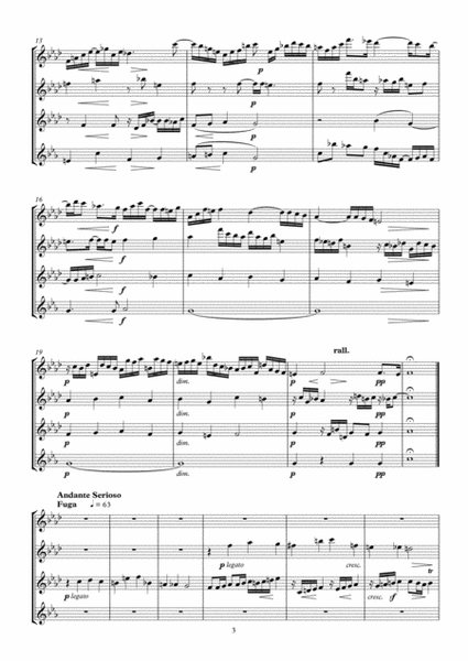 Prelude and Fugue No. 12 arr. Oboe Quartet image number null