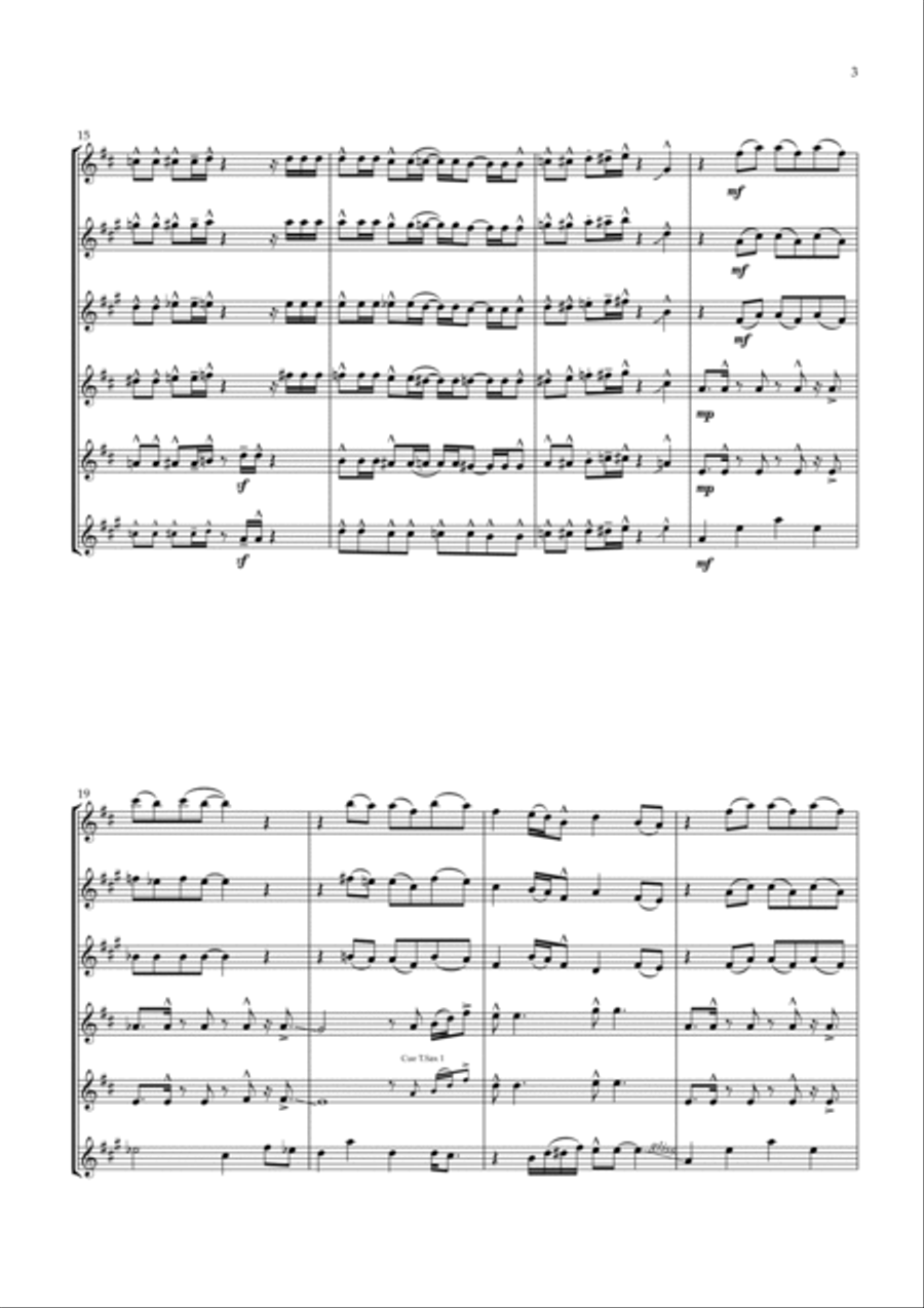 Sir Duke Woodwind Ensemble scores gallery preview page 3