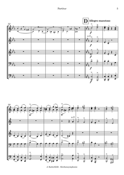 KIRCHEN-SYMPHONIE for organ and brassband, opus 18 (conductor score) - Score Only