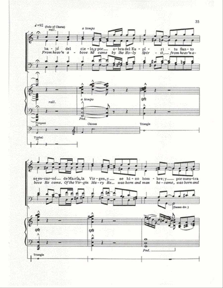 The Cuban Mass (Vocal Score) 4-Part scores gallery preview page 32
