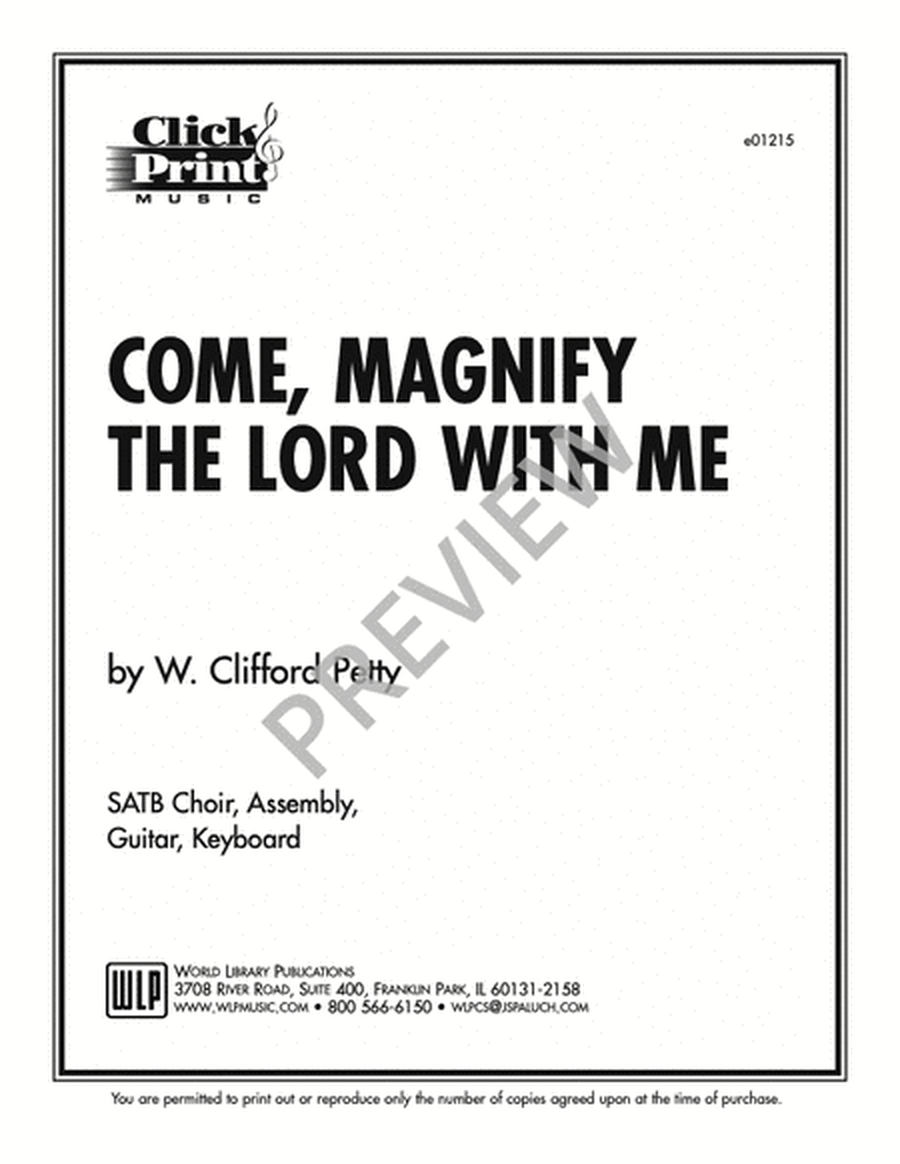 Come, Magnify the Lord with Me