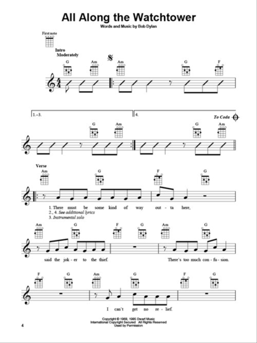 Simple Songs for Ukulele Ukulele scores gallery preview page 2