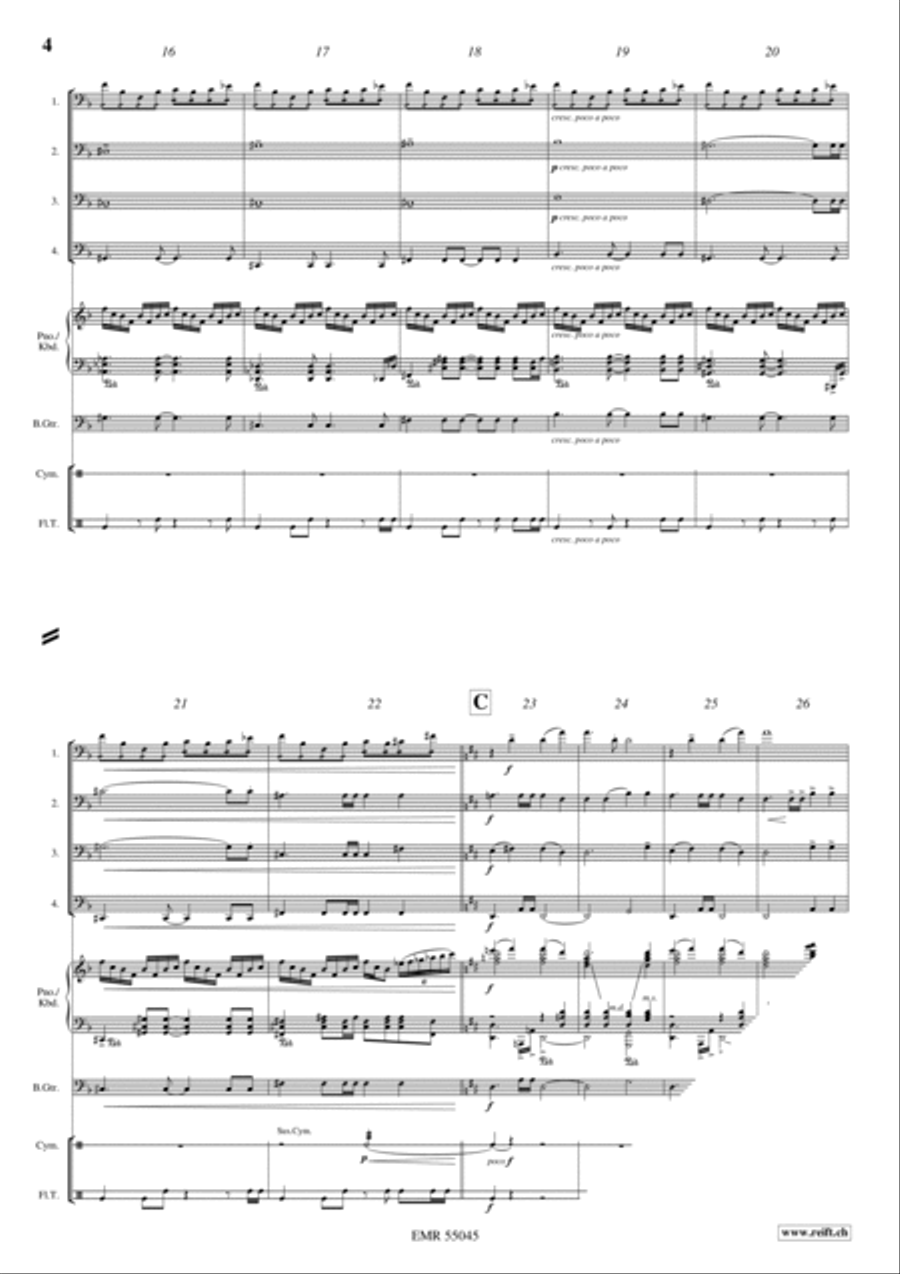 Five Pieces From Kingdom Come: Deliverance Trombone Quartet scores gallery preview page 5