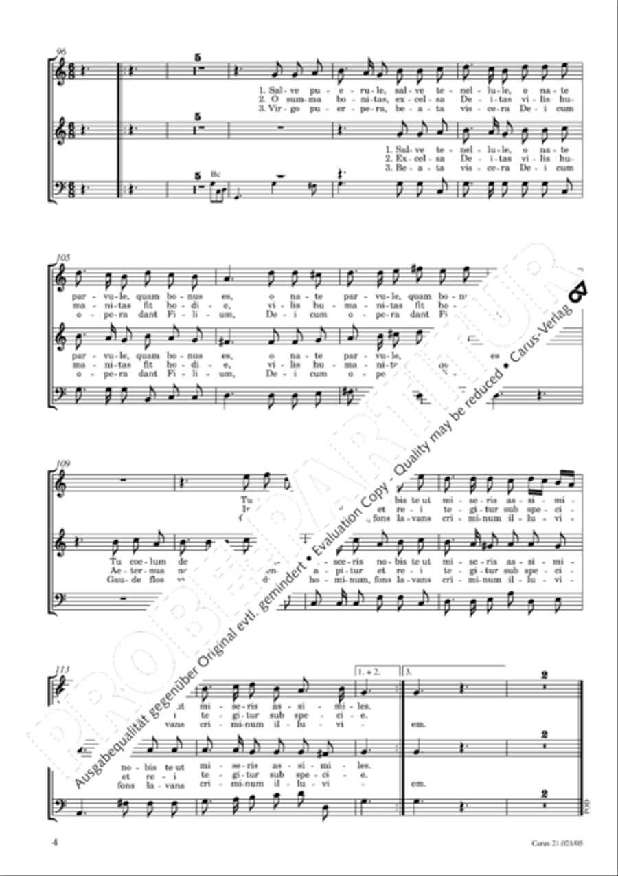 Canticum in nativitatem Domini Choir scores gallery preview page 5