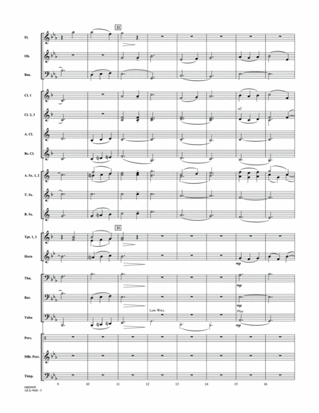 All Is Well - Conductor Score (Full Score)