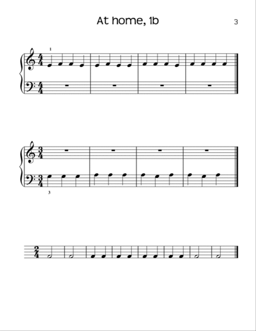 Daily Reading Level 1 - music reading comprehension for piano students Piano Method scores gallery preview page 6