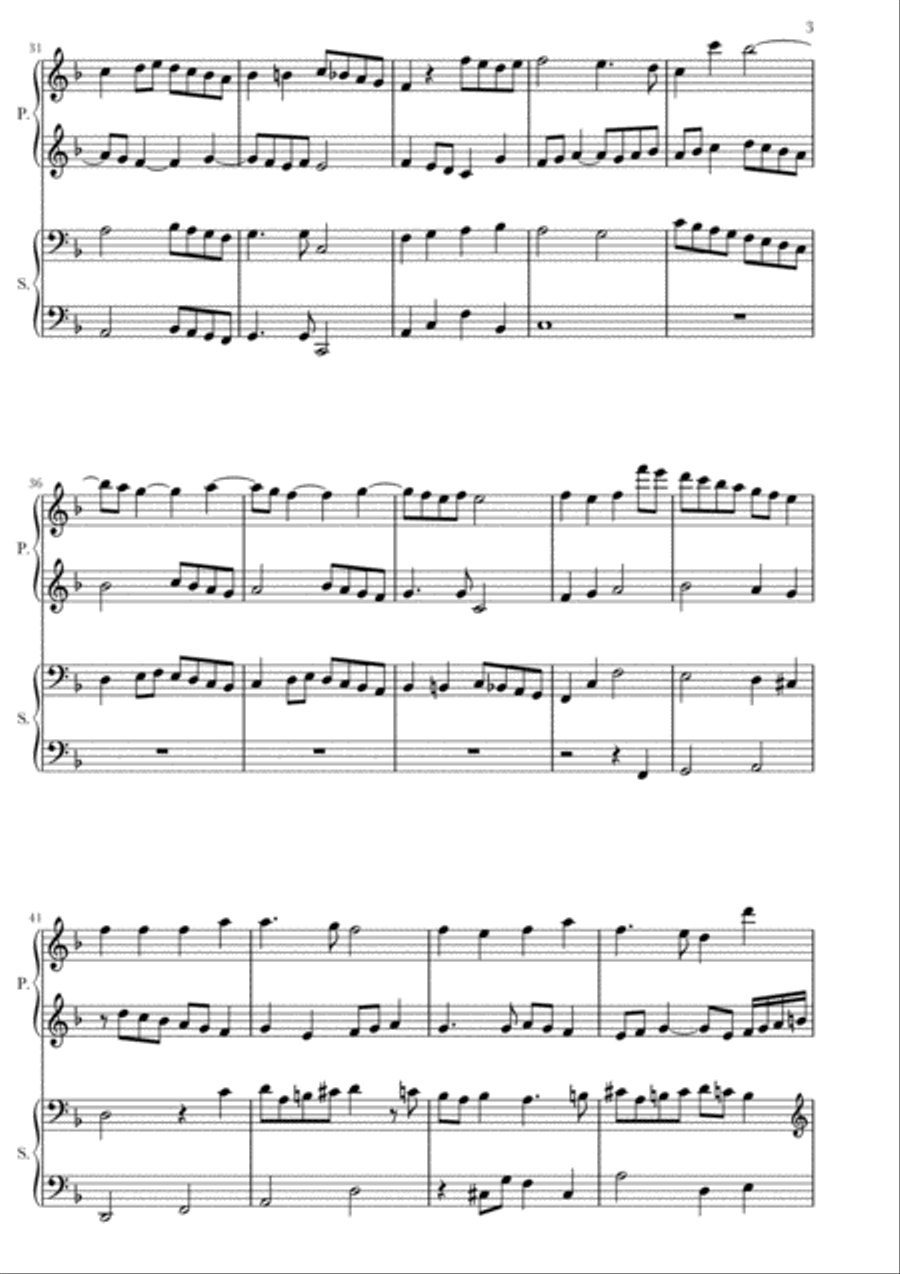 Fugue on Angels We Have Heard On High Piano scores gallery preview page 5