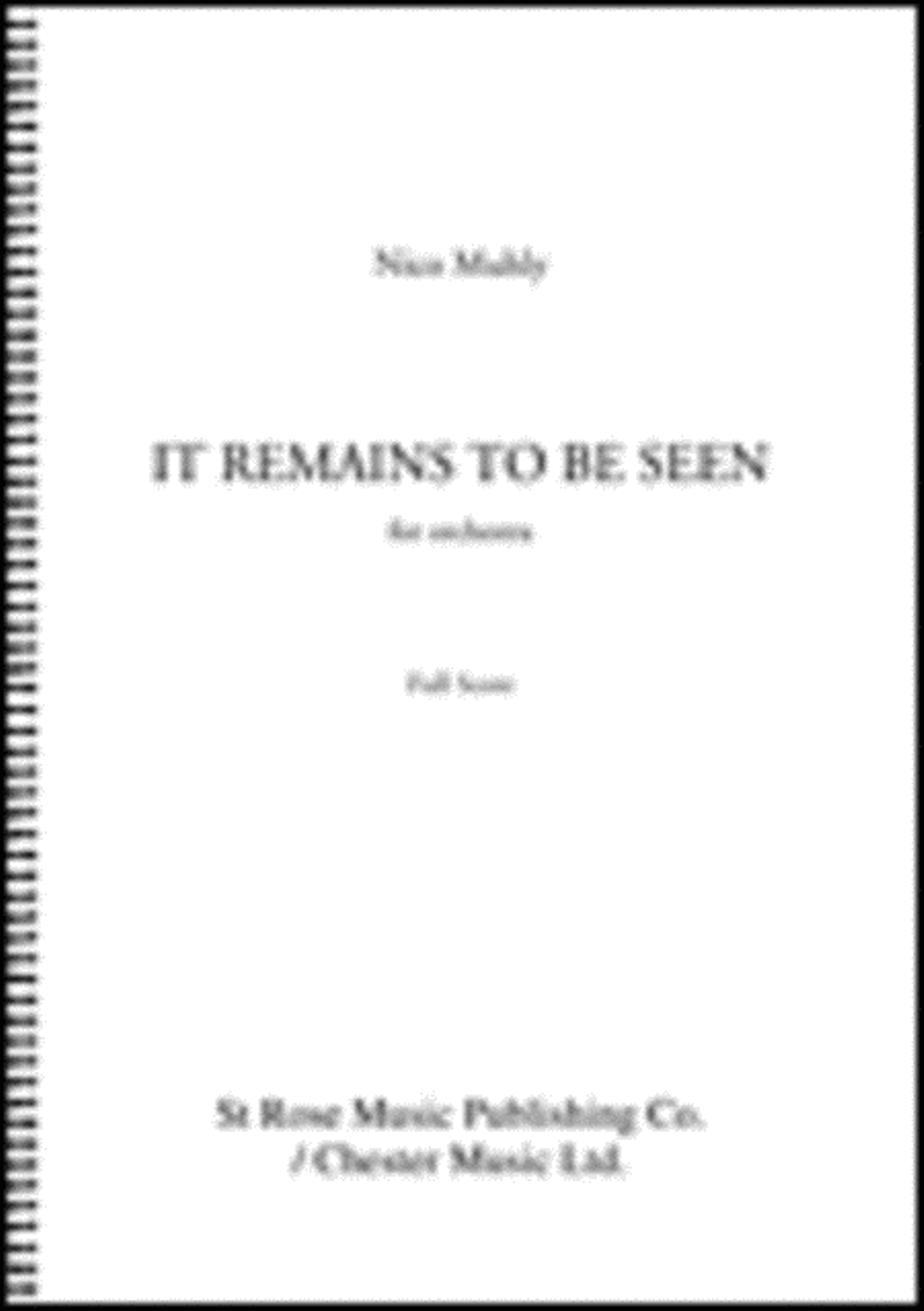 It Remains to Be Seen Orchestra scores gallery preview page 1