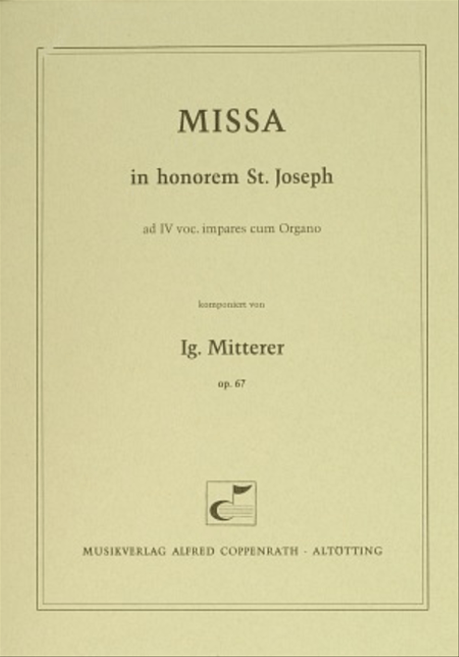 Missa in honorem S. Joseph 4-Part scores gallery preview page 1