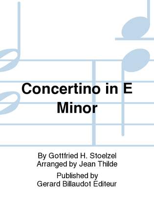 Book cover for Concertino in E Minor