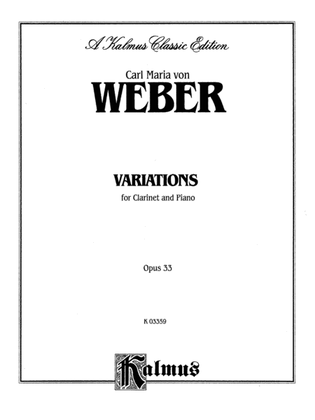 Book cover for Weber: Variations, Op. 33
