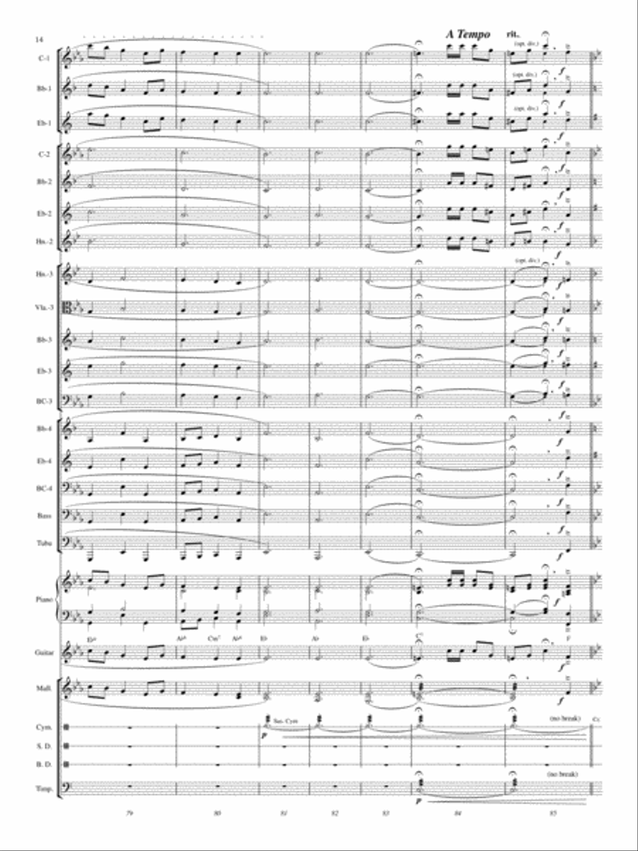 A Festival of Hymns A Festival of Hymns Concert Band scores gallery preview page 13