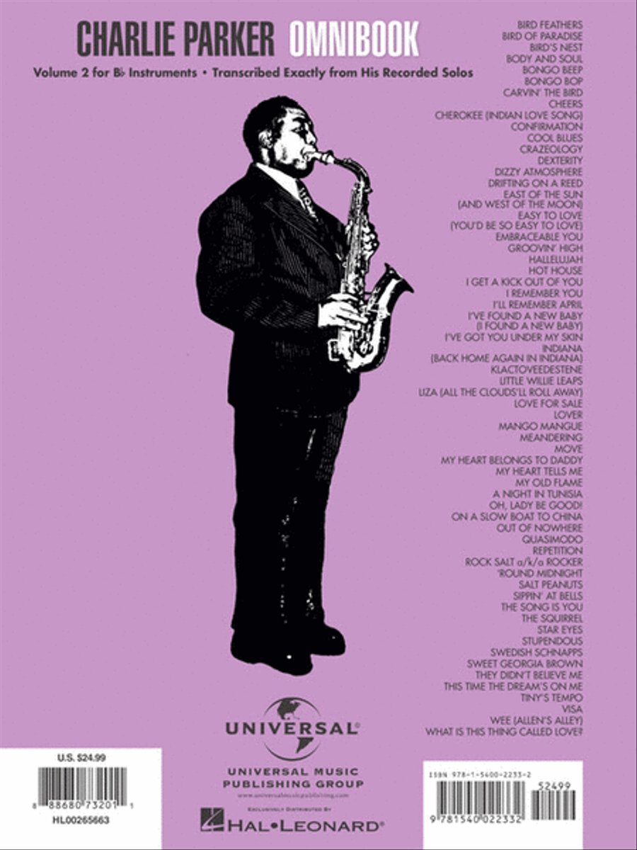 Charlie Parker Omnibook - Volume 2 B-Flat Instrument scores gallery preview page 7