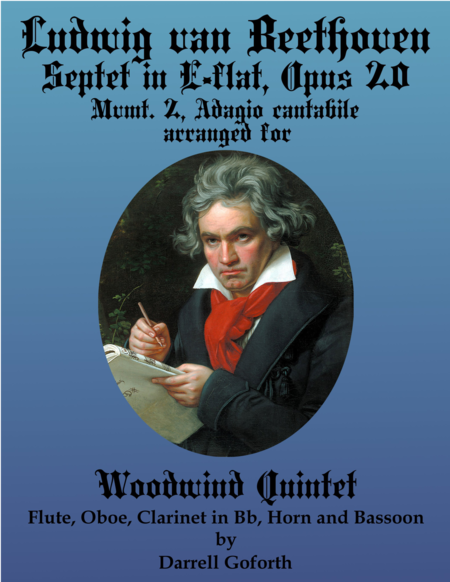 Beethoven: Septet in E-flat Major arranged for Woodwind Quintet, Mvmt. 2, Adagio cantabile image number null