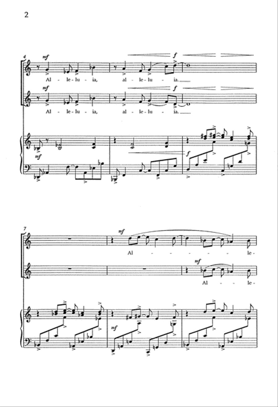Alleluia 2-Part scores gallery preview page 3