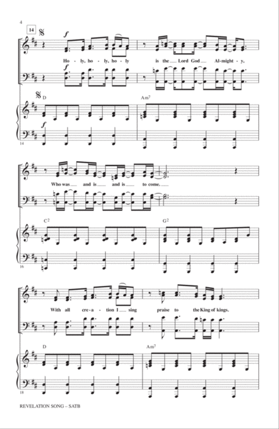 Revelation Song Revelation Song 4-Part scores gallery preview page 3