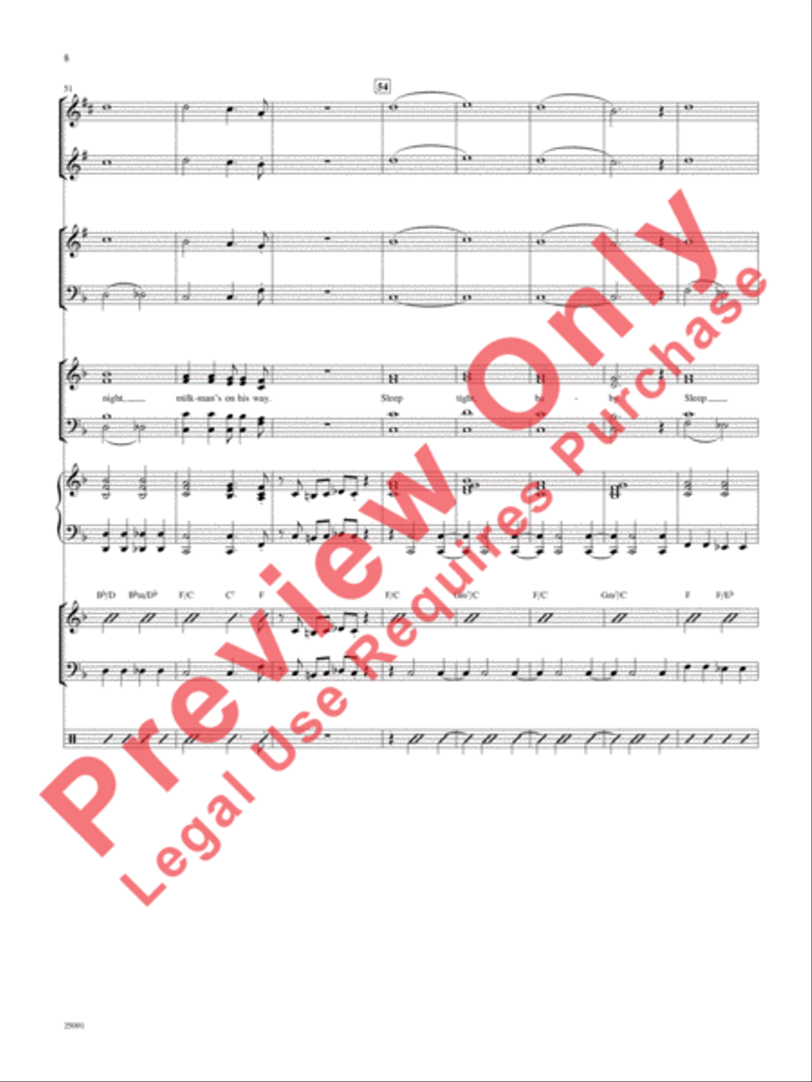 Lullaby of Broadway (and Forty-Second Street) Choir scores gallery preview page 9