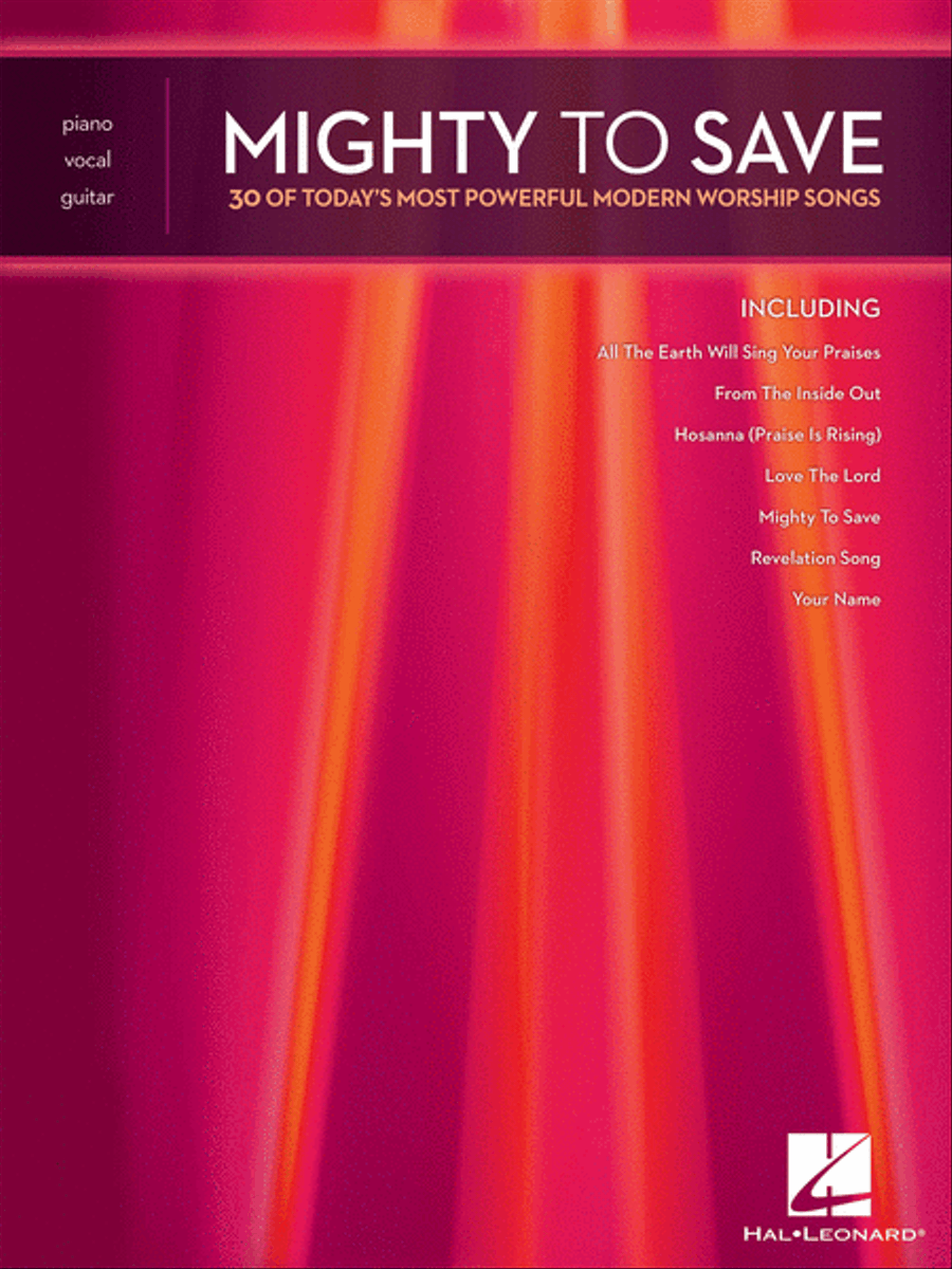 Mighty to Save Piano, Vocal, Guitar scores gallery preview page 1