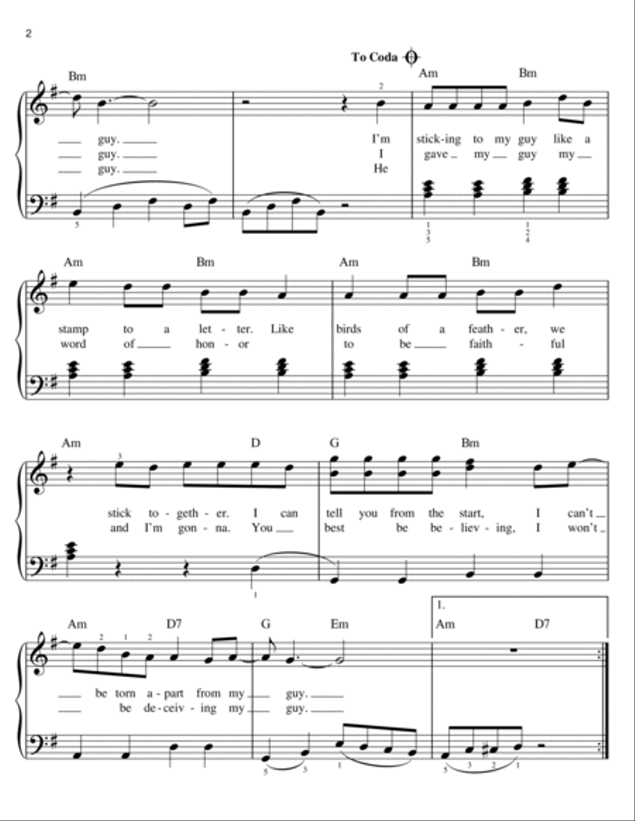 My Guy (arr. Phillip Keveren) Easy Piano scores gallery preview page 2