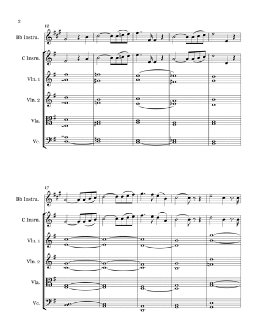 Ave Maria Ave Maria B-Flat Clarinet scores gallery preview page 2