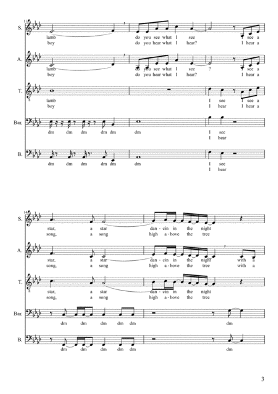 Do You Hear What I Hear SA scores gallery preview page 3