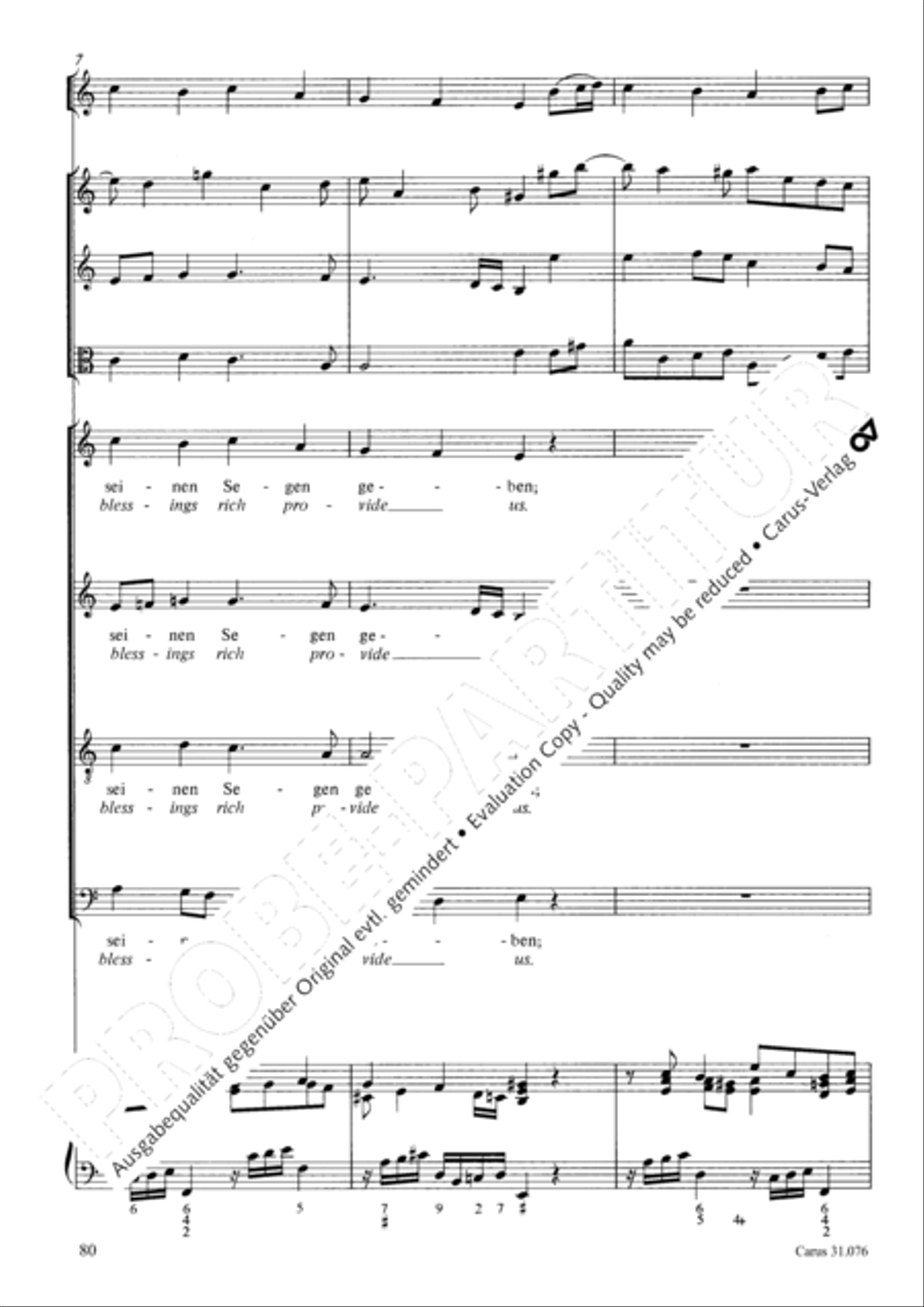 The heavens are telling the Father's glory (Die Himmel erzahlen die Ehre Gottes) 4-Part scores gallery preview page 81
