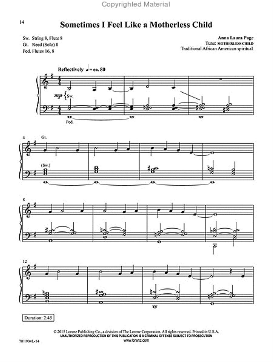And Through Eternity I’ll Sing On Organ Solo scores gallery preview page 8