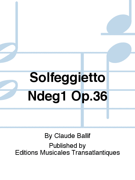 Solfeggietto No.1 Op.36