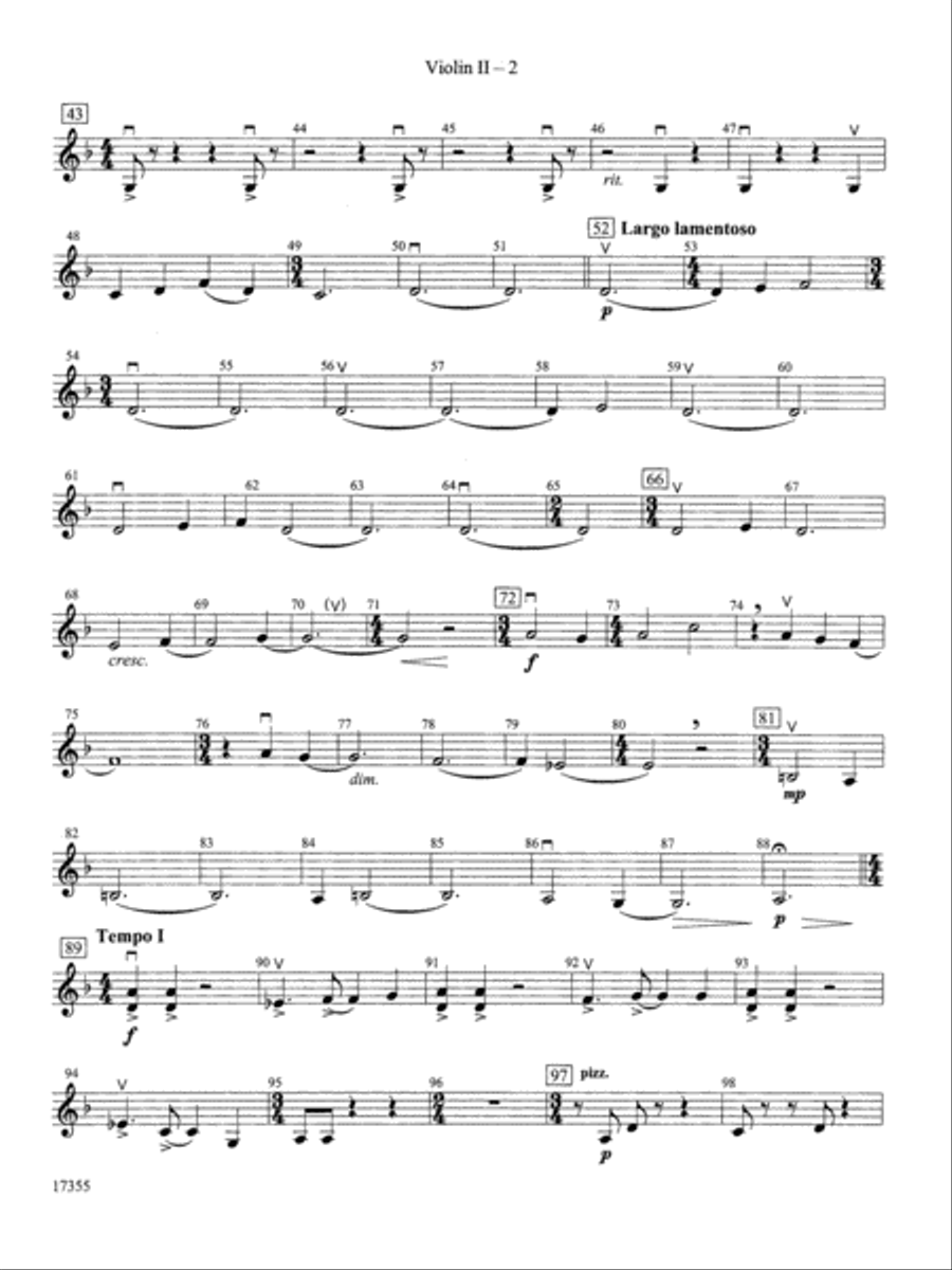 Mantras: 2nd Violin Mantras: 2nd Violin String Orchestra scores gallery preview page 2