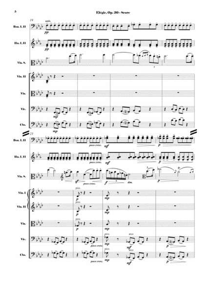 Vieuxtemps - Elégie for Viola and Orchestra, Op. 30 (New Orchestration!) SCORE AND PARTS image number null
