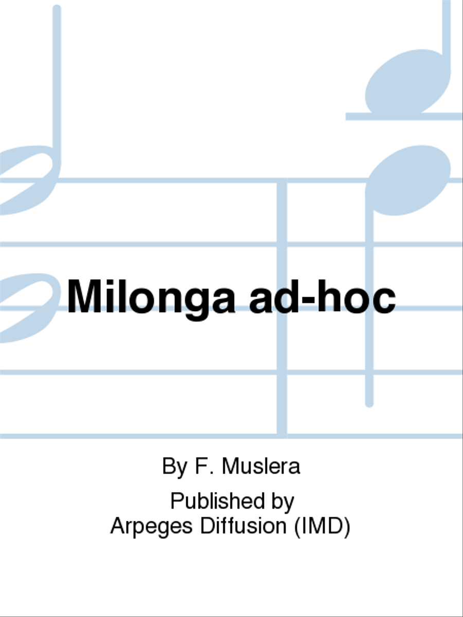Milonga ad-hoc Piano Accompaniment scores gallery preview page 1