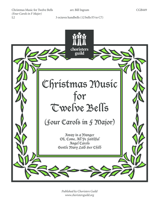 Book cover for Christmas Music for Twelve Bells (Four Carols in F Major)