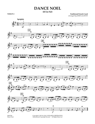 Dance Noel (Il Est Ne) - Violin 2