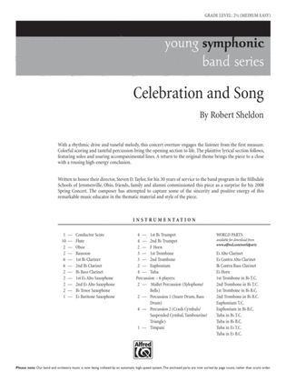 Book cover for Celebration and Song: Score