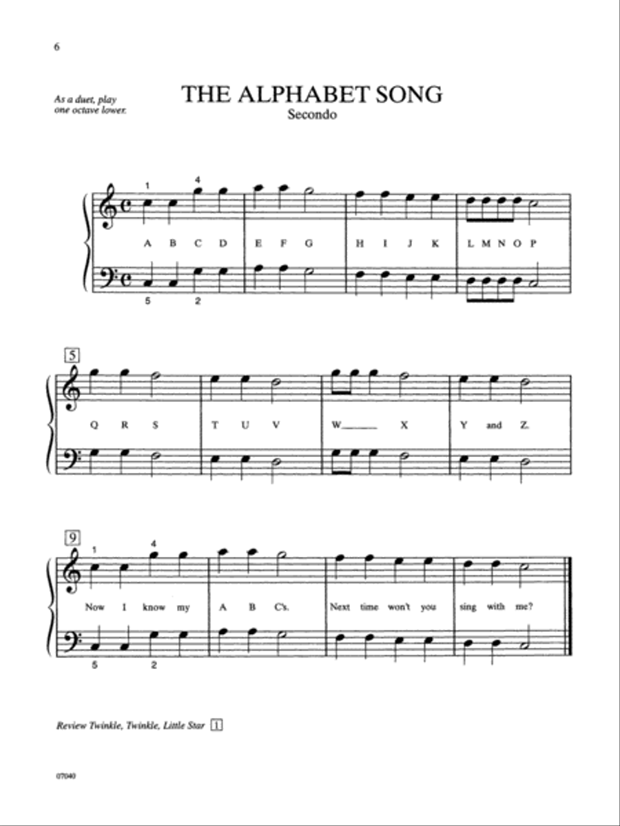 Beginning Folk Favorites, Volume 1 Easy Piano scores gallery preview page 3